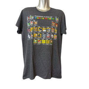 Super Mario Periodic Table Graphic Tee M